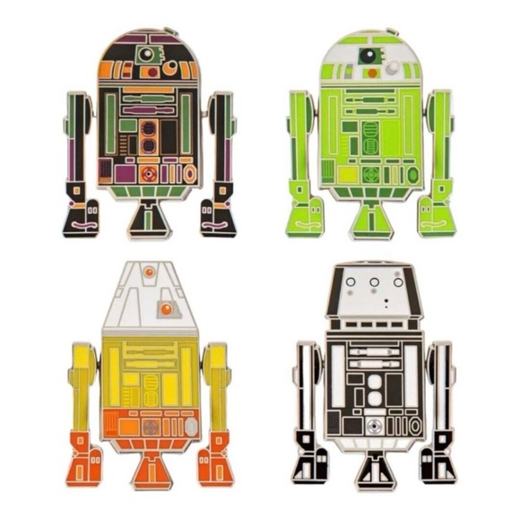 DISNEY Star Wars Droid Movable Pin Set (4 Pieces) Limited Release, NWT - Picture 6 of 6